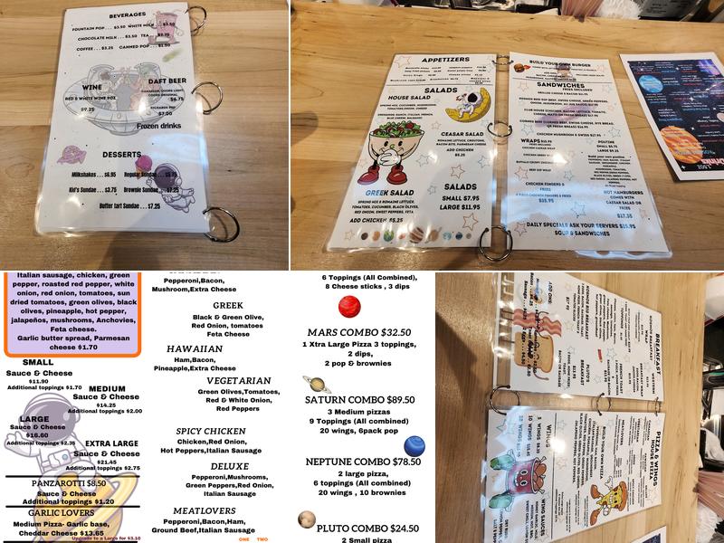 Kosmos Pizza Menu