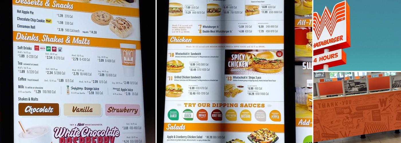 Whataburger Menu