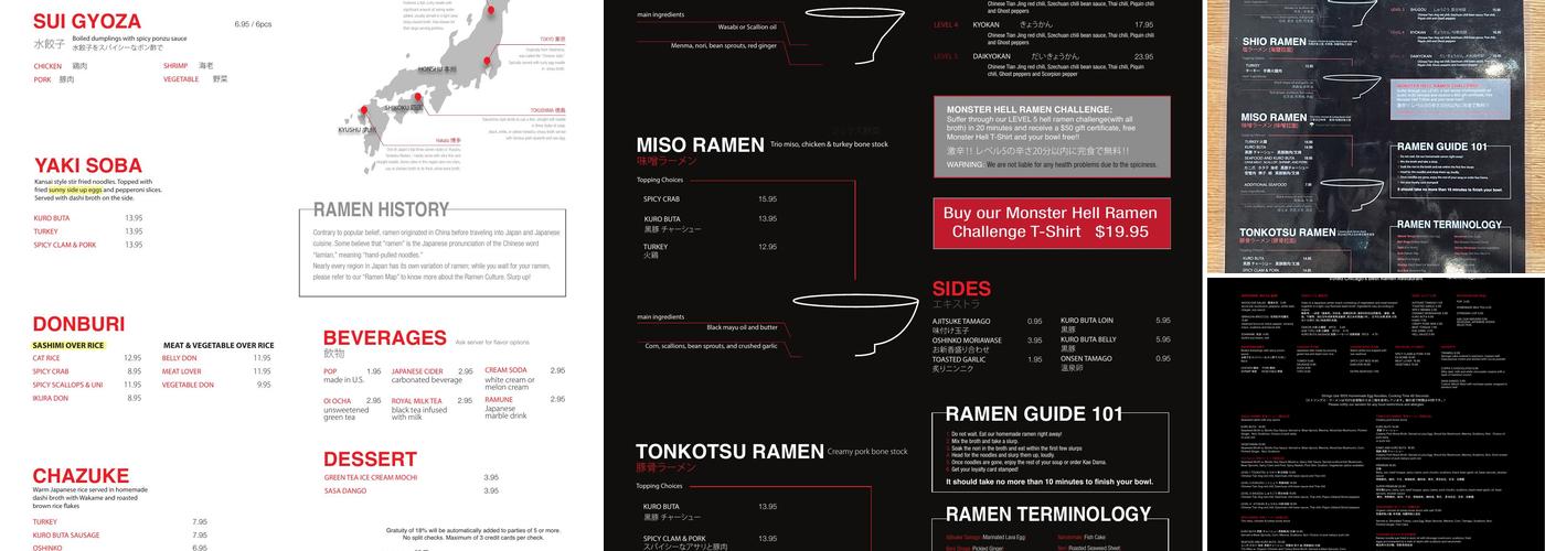 Strings Ramen Menu