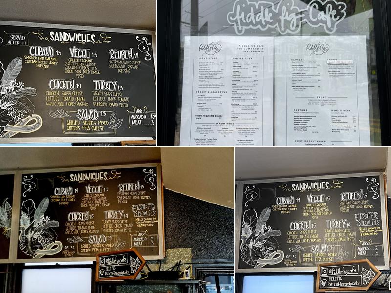 Fiddle Fig Cafe & Coffee Menu