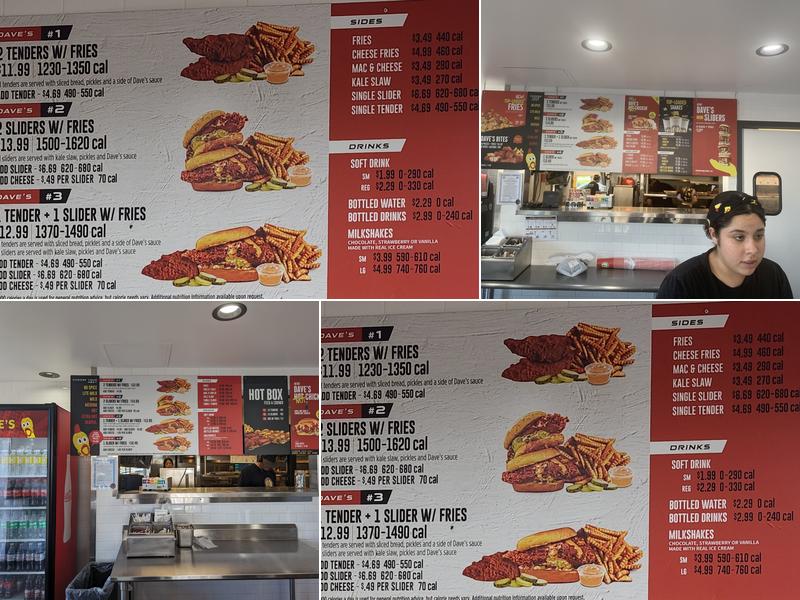 Dave's Hot Chicken Menu