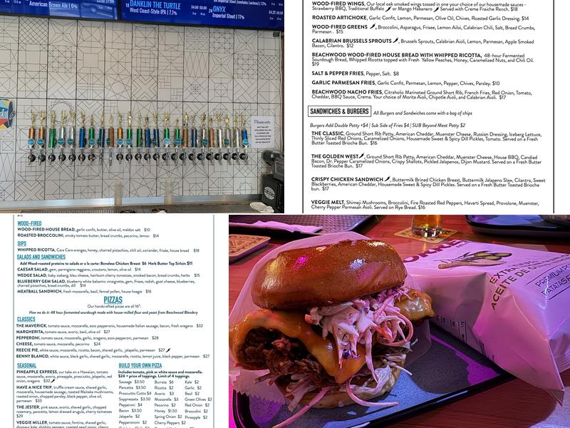 Beachwood Brewing & Distilling Menu