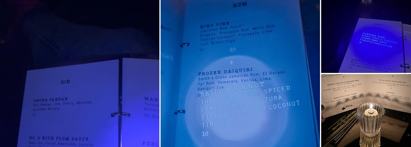 Thick as Thieves Menu