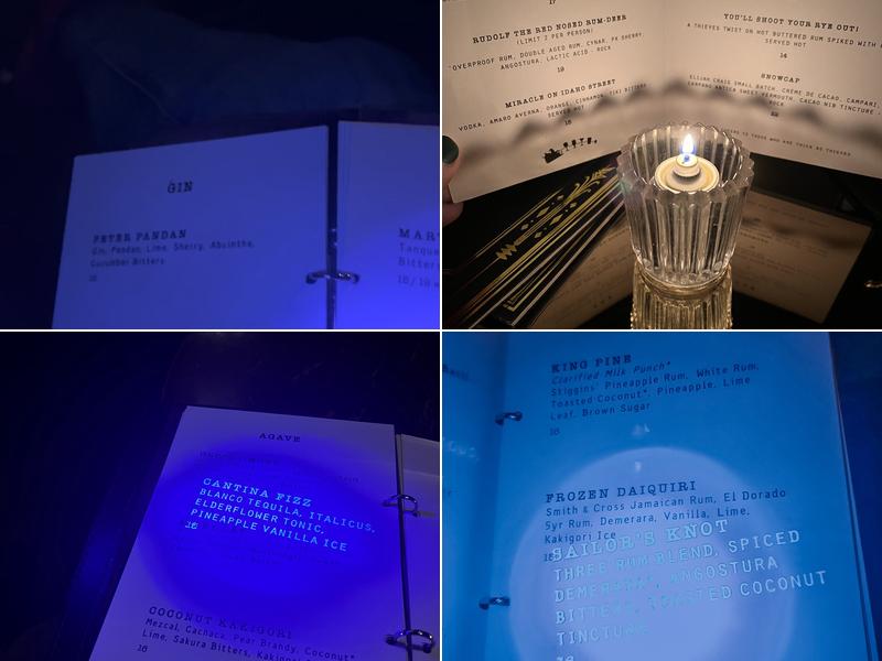 Thick as Thieves Menu