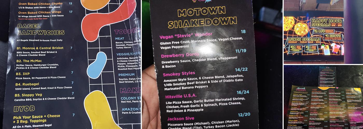 Pizza Cat Max Menu