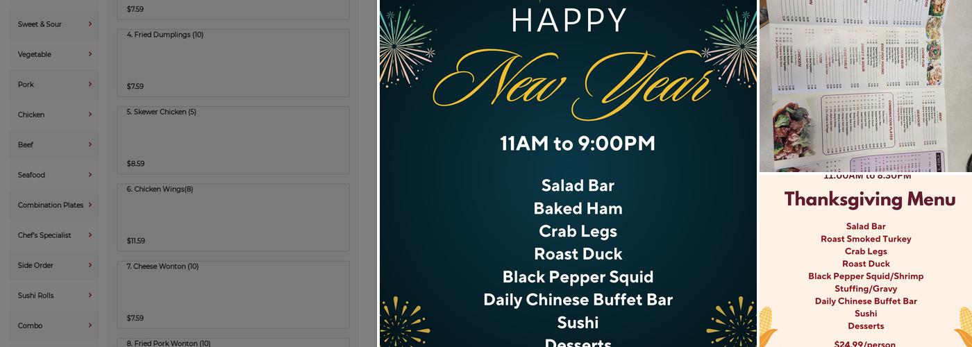 ROYAL BUFFET Menu