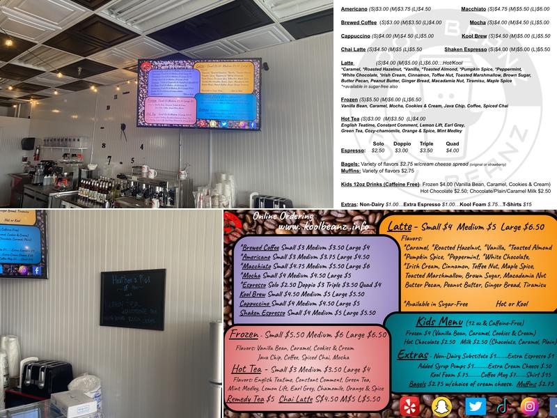 Kool Beanz Menu