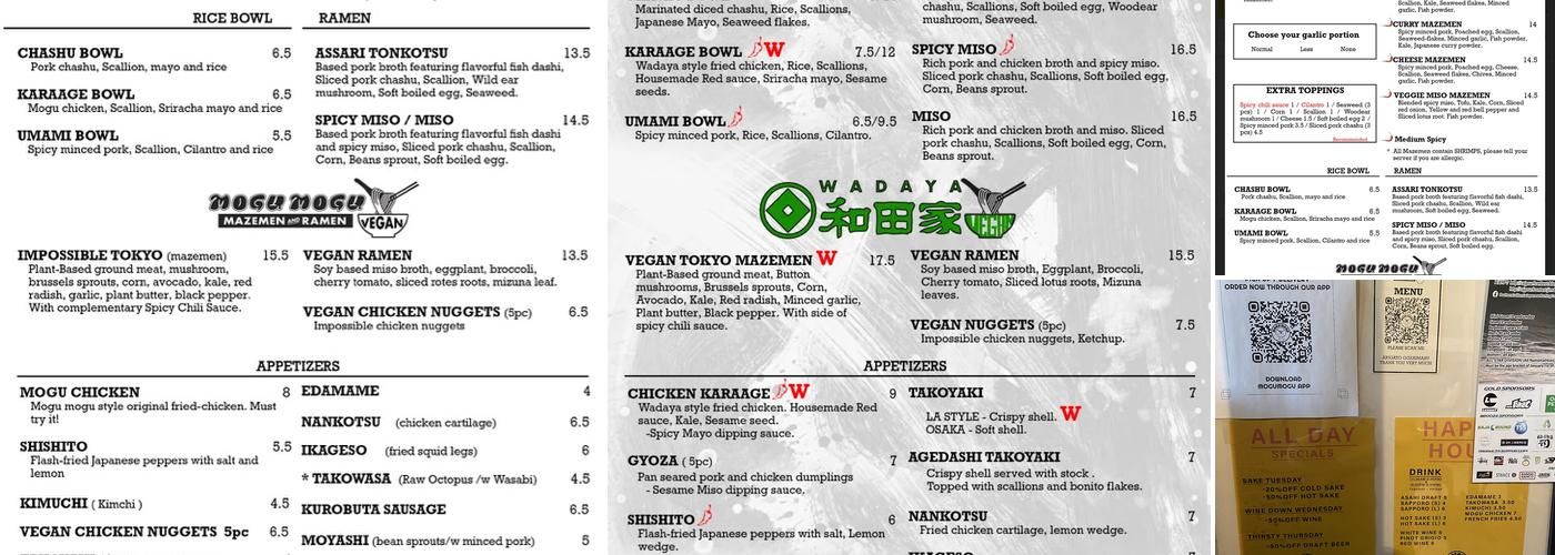 Mogumogu Menu
