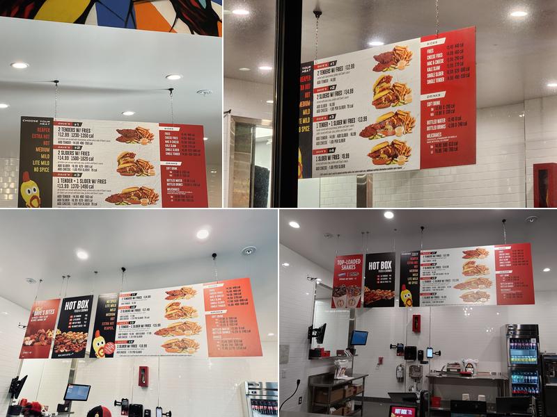 Dave's Hot Chicken Menu