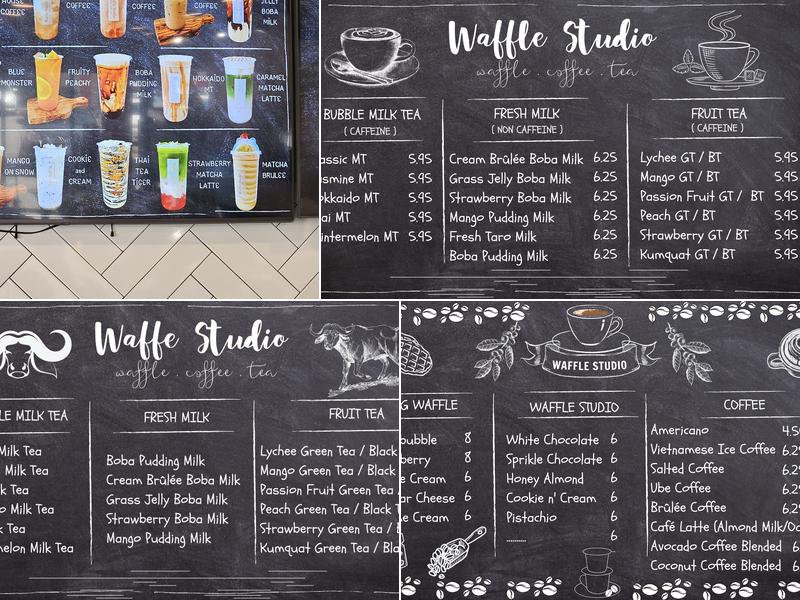 Waffle Studio Menu