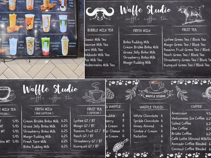 Waffle Studio Menu