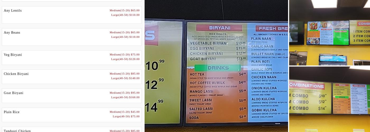 Curry In Hurry LA Menu