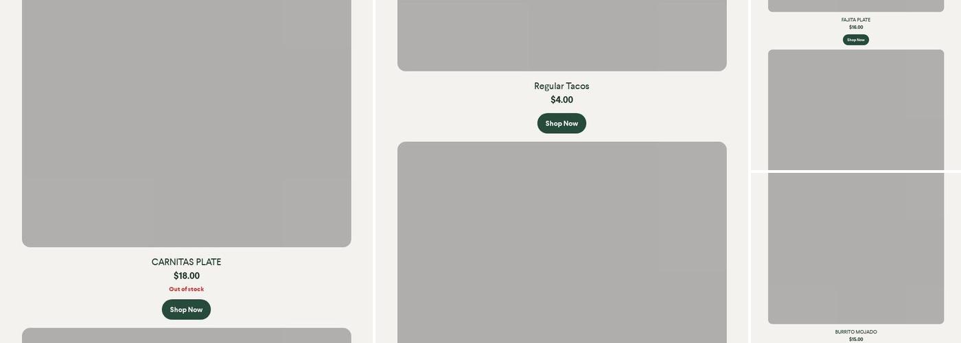 San Miguel Taqueria Menu