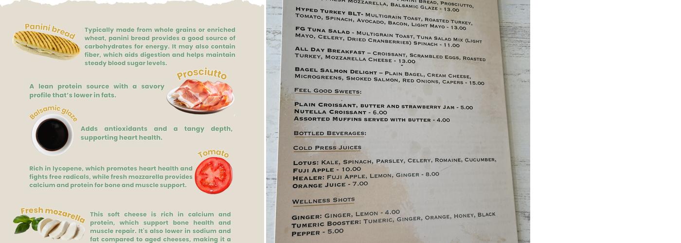 Feel Good Coffee Lounge Menu