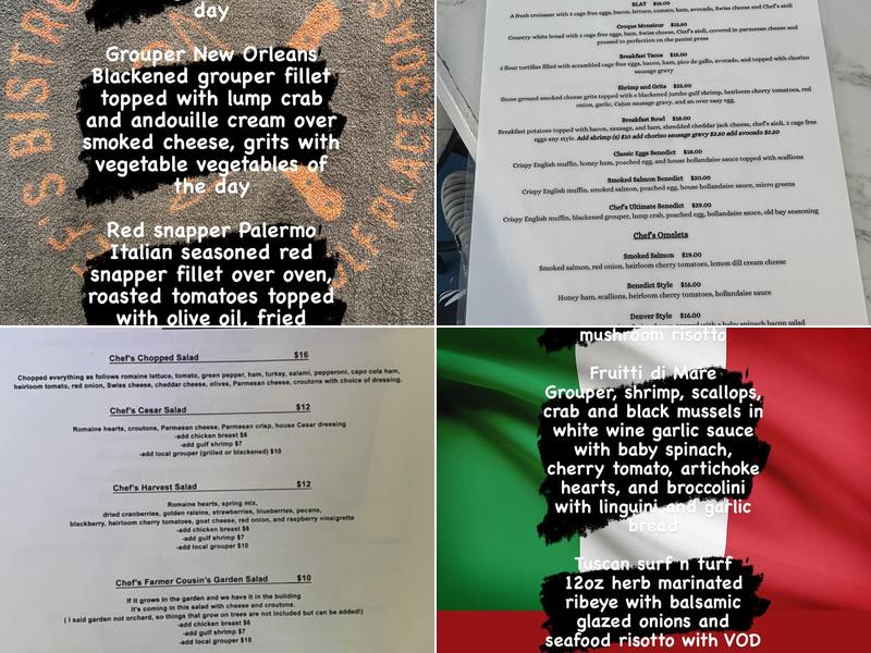 Chef’s 30A Deli Menu