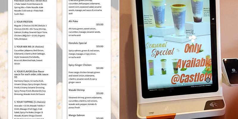 Harmony Tea Shoppe Menu