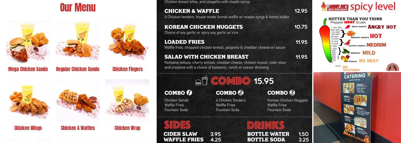 Hangry Joe's Hot Chicken & Wings Menu