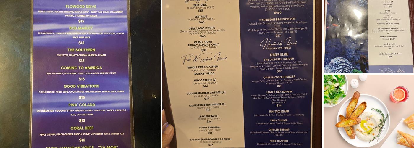 Godfrey's Flagship Menu