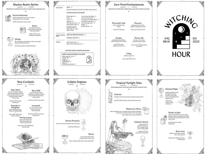 Witching Hour Menu