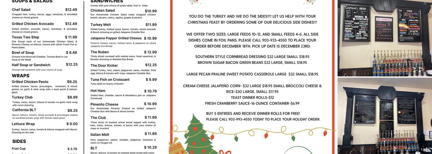 LaNei’s BakeHouse Menu
