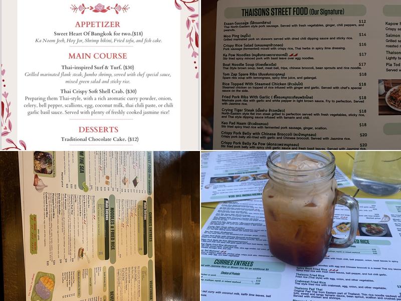 Thaisons Menu