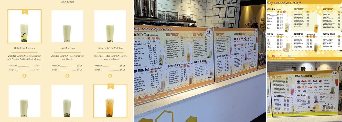 Bubblebee Menu