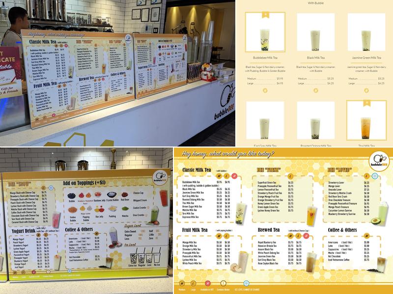 Bubblebee Menu