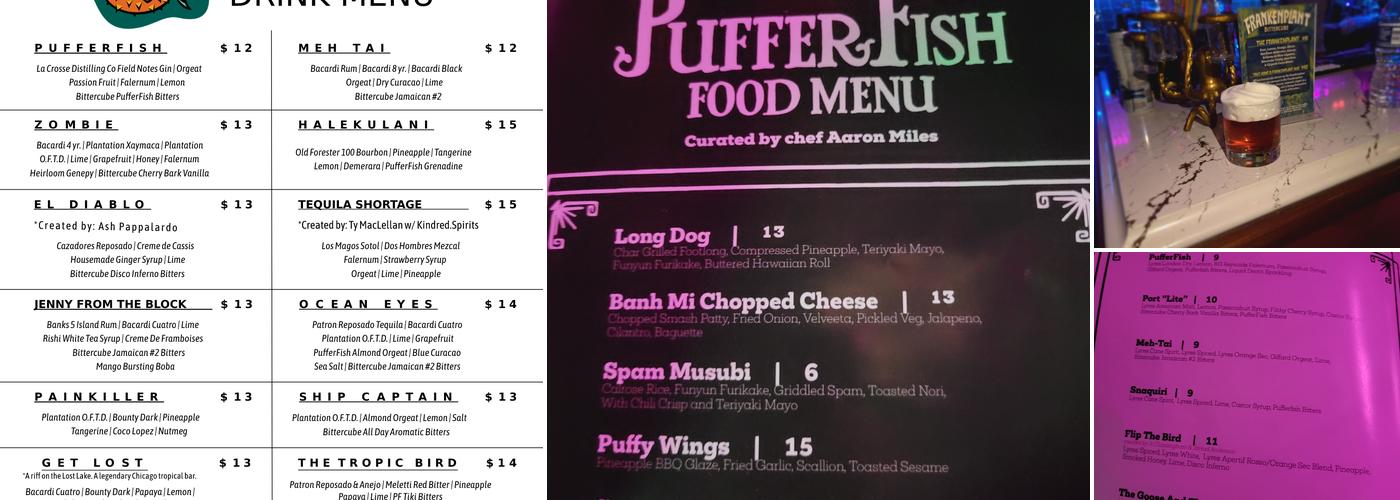 Pufferfish Menu