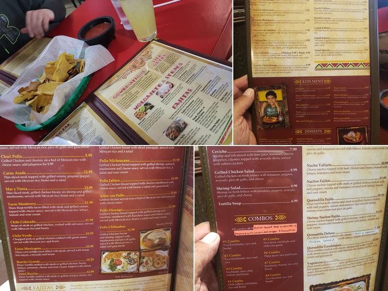 Vallarta's Mex Grill Menu