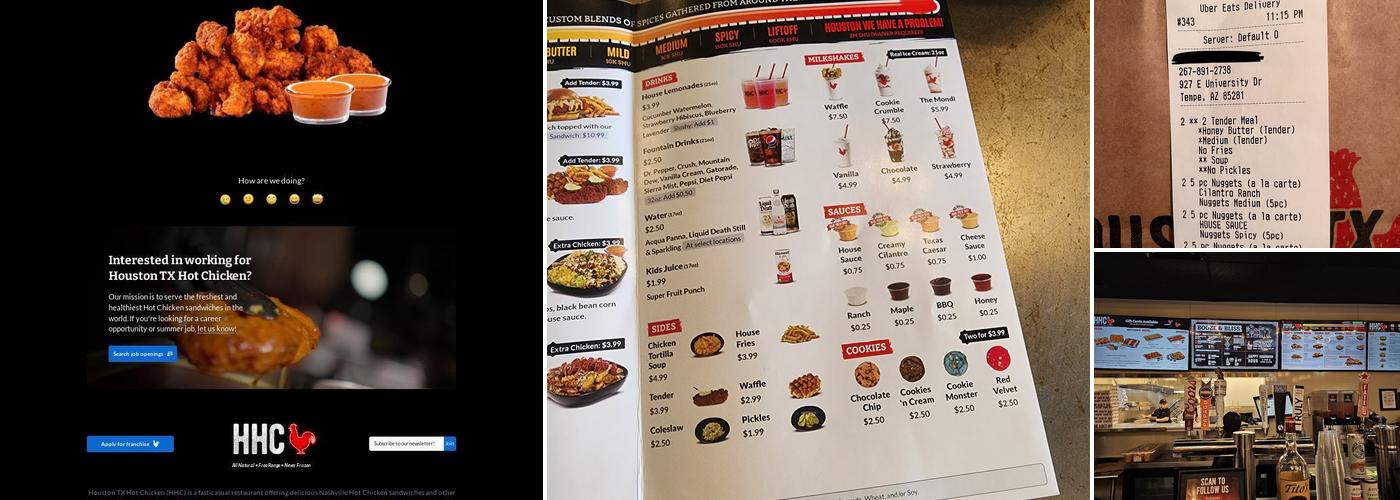 Houston TX Hot Chicken Menu