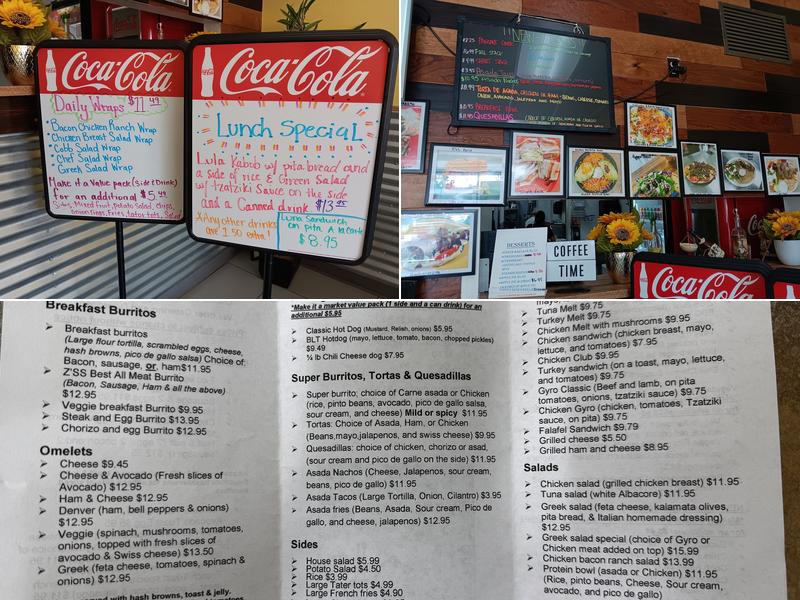 Zss place Menu