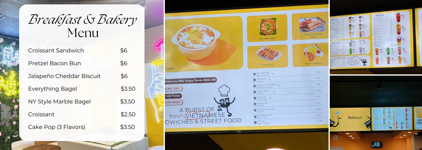 Tealux® Cafe - Tampa Menu