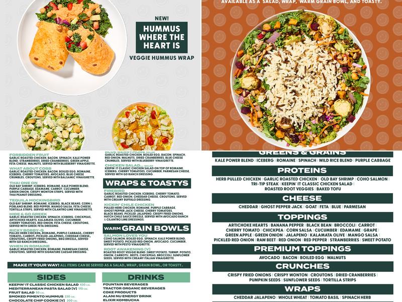 Green District Salads - Blue Ash Menu