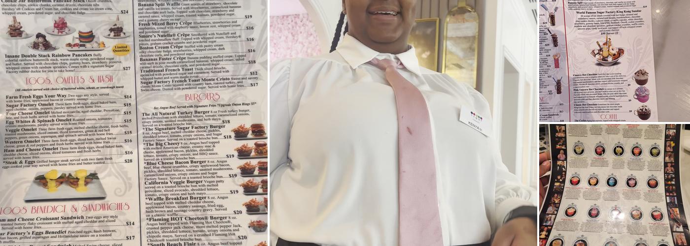 Sugar Factory - Detroit Menu