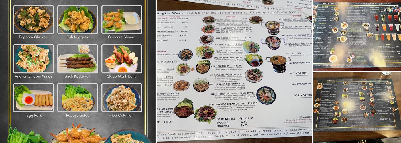 Angkor Wok Menu
