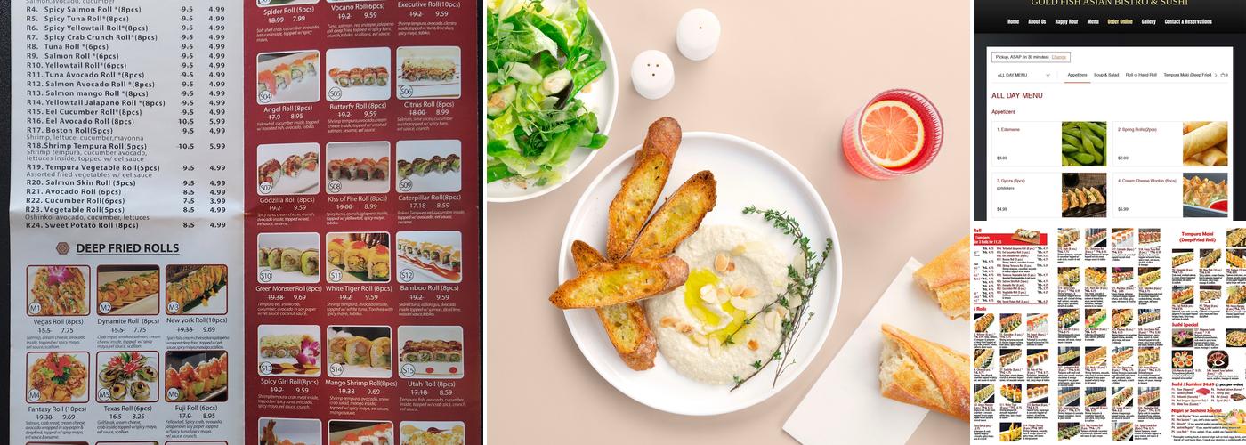 Gold Fish Asian Bistro & Sushi Menu