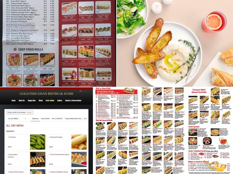 Gold Fish Asian Bistro & Sushi Menu