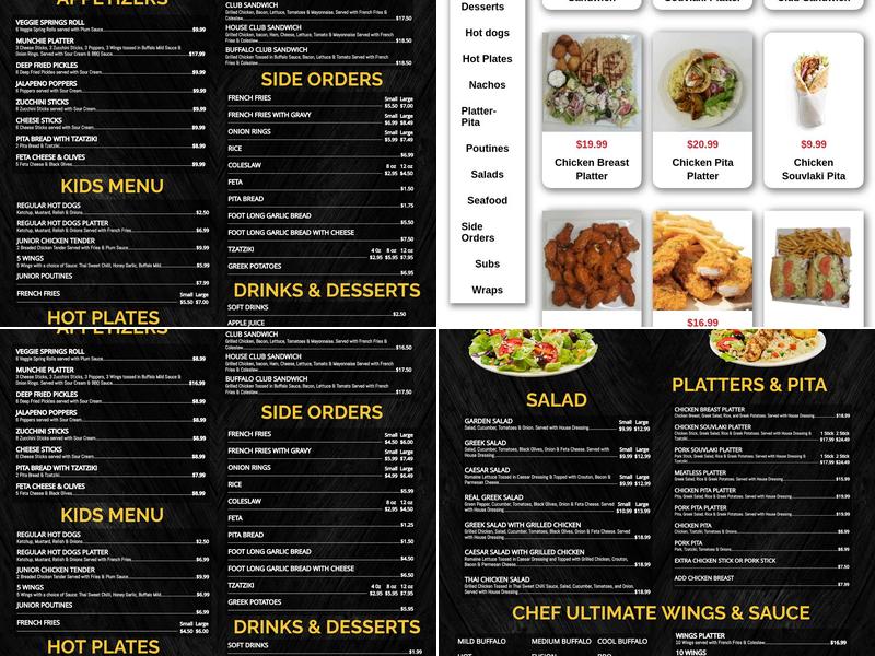 Enzo Grill Menu