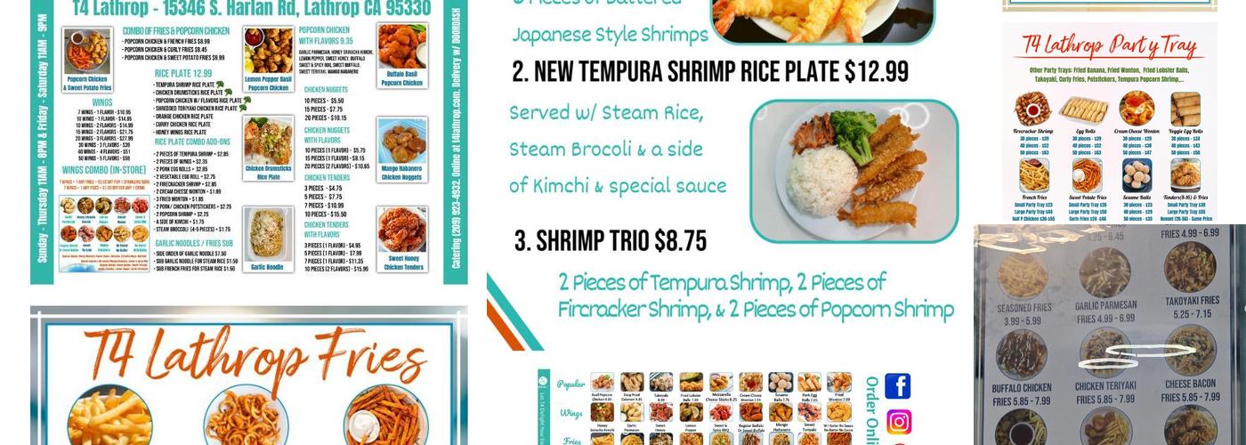 T4 Tea For Menu