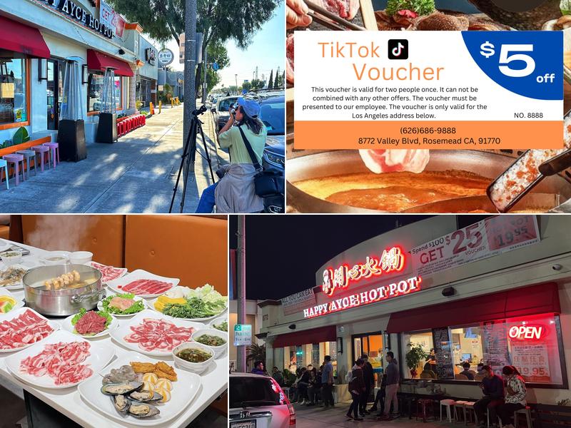 Happy AYCE Hot Pot LA 开心火锅 洛杉矶店 8772 Valley Blvd, Rosemead