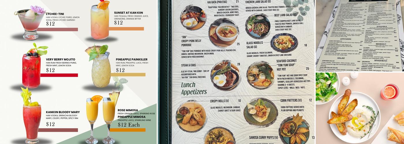 KAN KIIN BRUNCH & THAI EATERY Menu