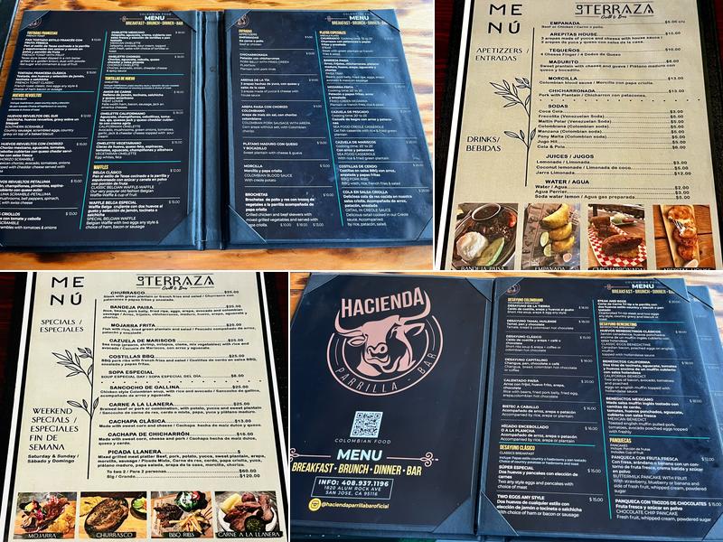 La Terraza Grill & Bar Menu