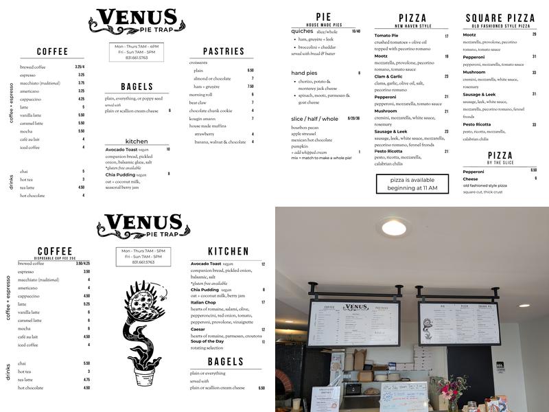 Venus Pie Trap Menu