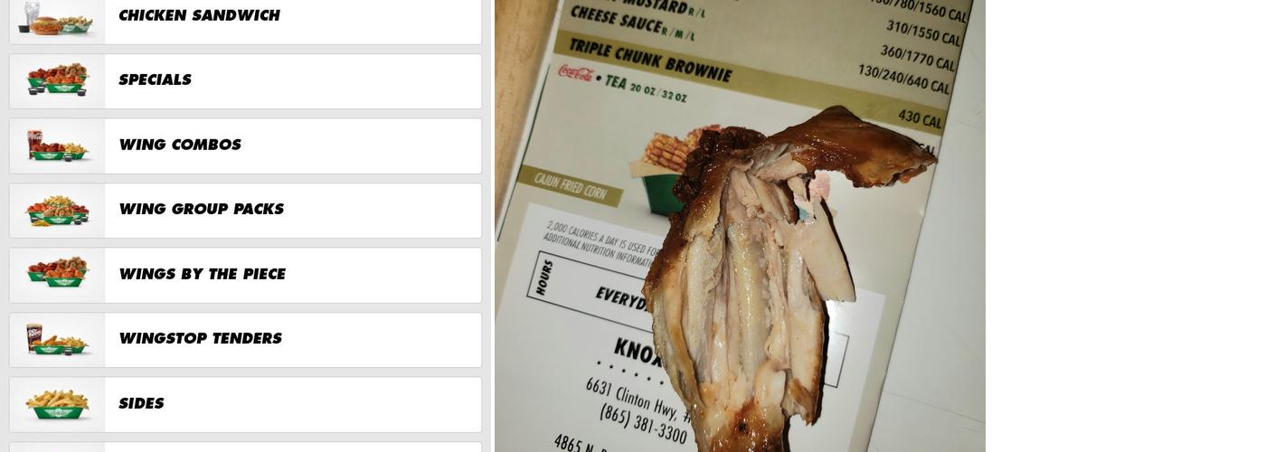 Wingstop Menu