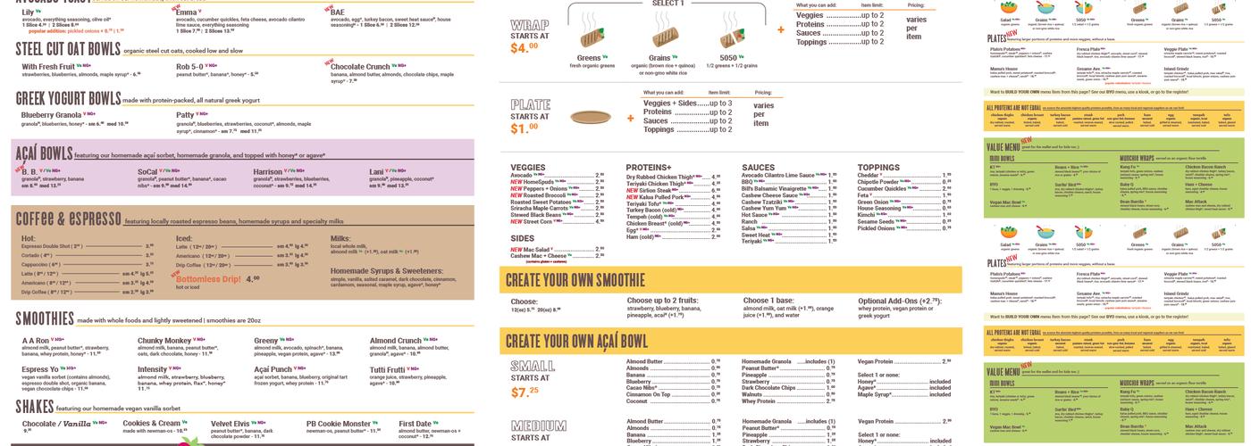 Homespun Kitchen Menu