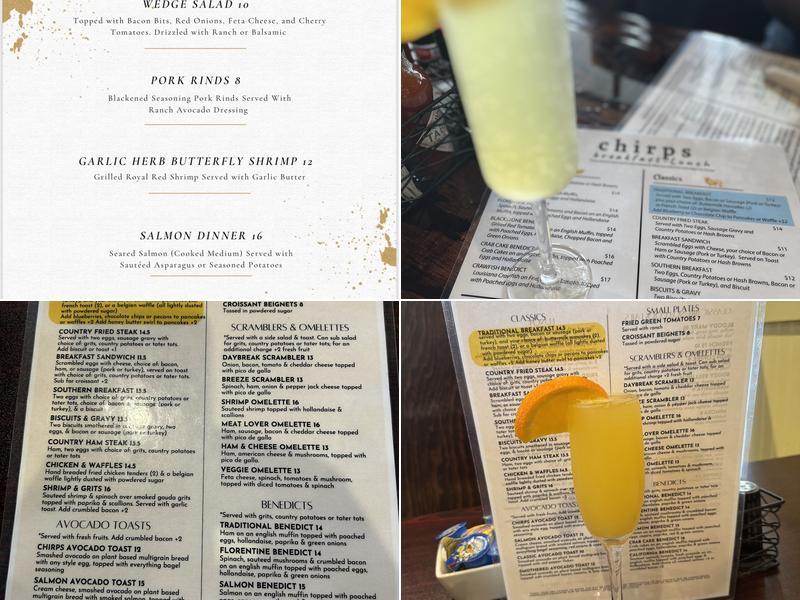 Chirps Menu