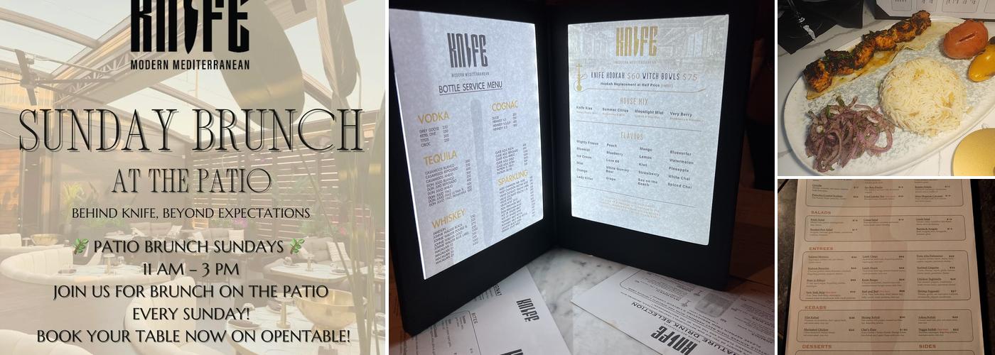 Knife Modern Mediterranean Menu