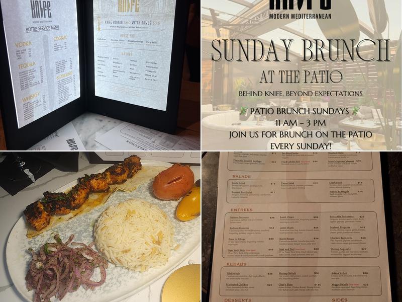 Knife Modern Mediterranean Menu