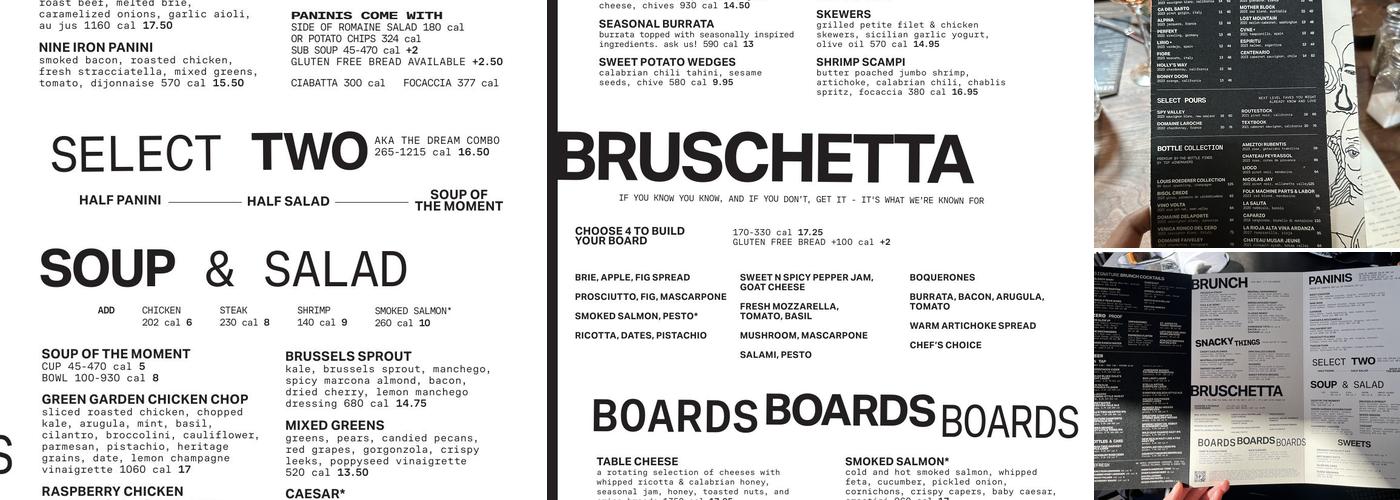 Postino Buckhead Menu