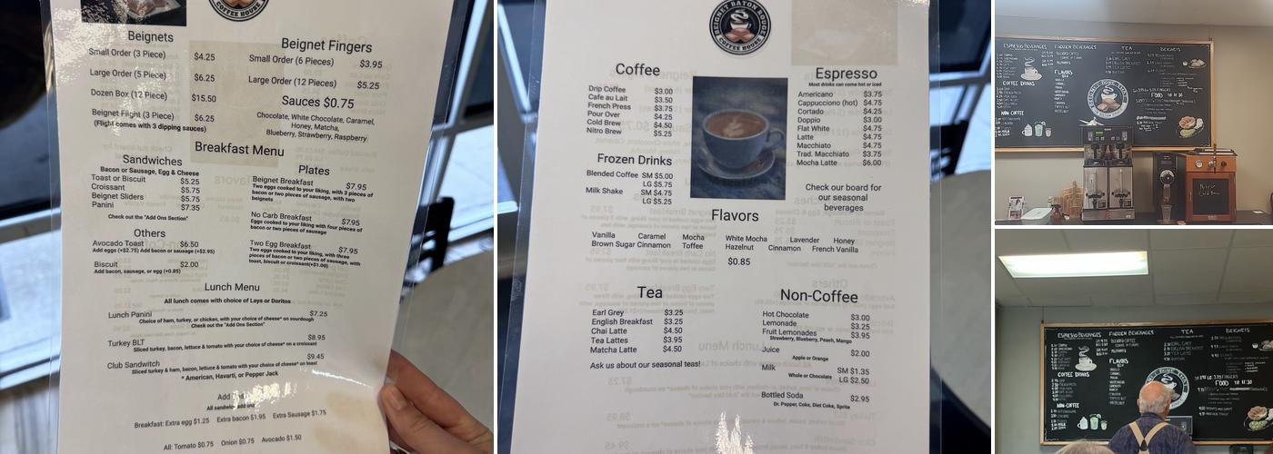 Beignet Baton Rouge Menu
